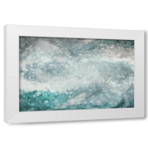 Sea Surface White Modern Wood Framed Art Print by Brown, Denise