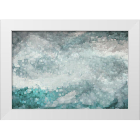 Sea Surface White Modern Wood Framed Art Print by Brown, Denise