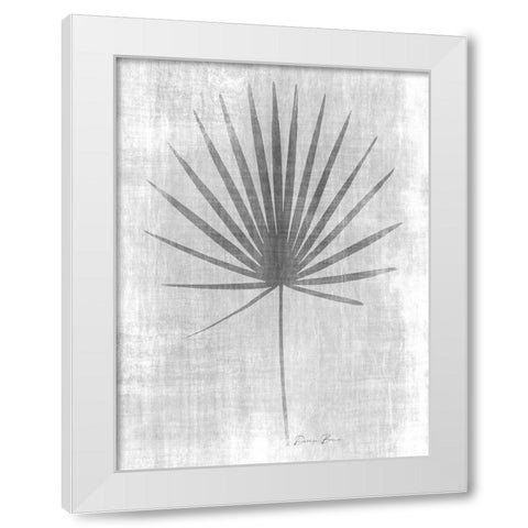 Tone on Tone Palm 1 White Modern Wood Framed Art Print by Brown, Denise