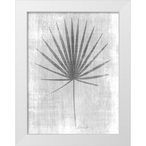 Tone on Tone Palm 1 White Modern Wood Framed Art Print by Brown, Denise