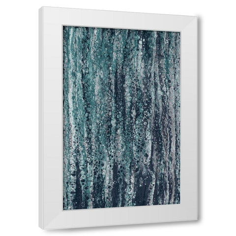 Rain White Modern Wood Framed Art Print by Brown, Denise