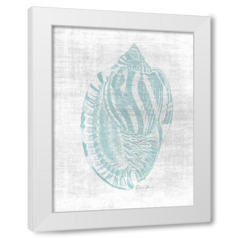 Beautiful Shells 1 White Modern Wood Framed Art Print by Brown, Denise