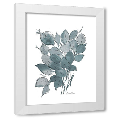 Outlined Stem 1 White Modern Wood Framed Art Print by Brown, Denise