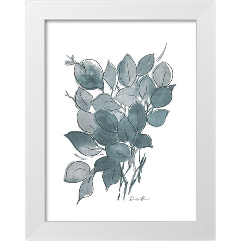 Outlined Stem 1 White Modern Wood Framed Art Print by Brown, Denise