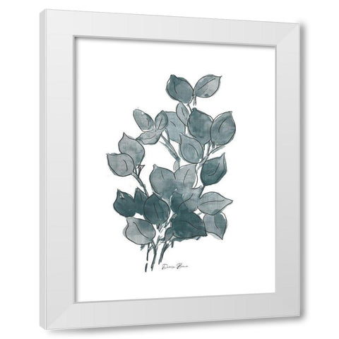 Outlined Stem 2 White Modern Wood Framed Art Print by Brown, Denise