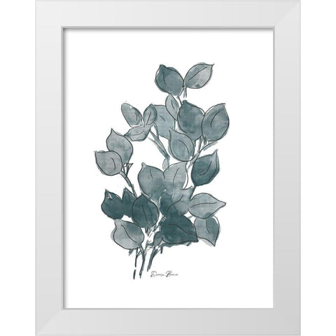 Outlined Stem 2 White Modern Wood Framed Art Print by Brown, Denise