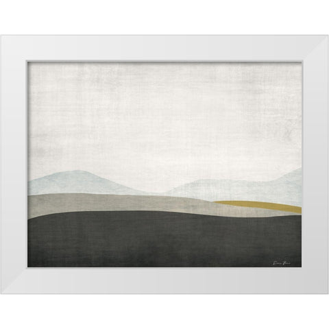 Minimalist Landscape White Modern Wood Framed Art Print by Brown, Denise