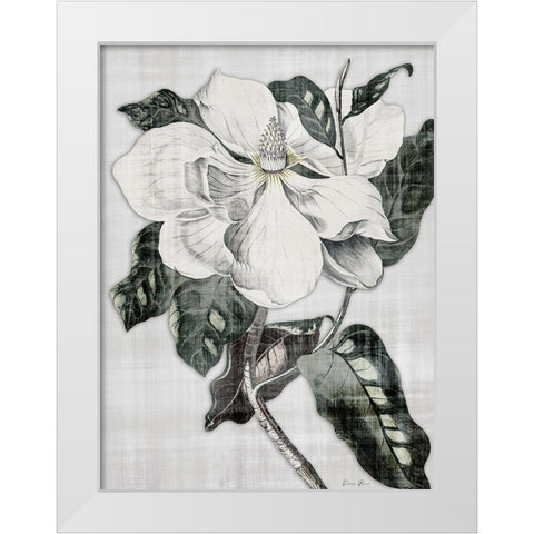 Southern Magnolia 1 White Modern Wood Framed Art Print by Brown, Denise