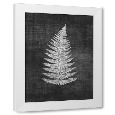 Astor Fern 1 White Modern Wood Framed Art Print by Brown, Denise
