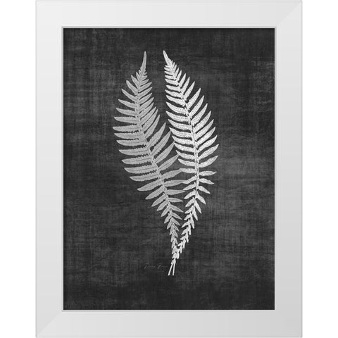Astor Fern 2 White Modern Wood Framed Art Print by Brown, Denise