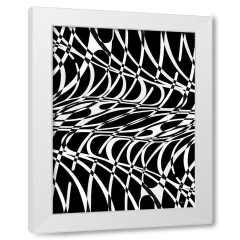 Curvature White Modern Wood Framed Art Print by Brown, Denise
