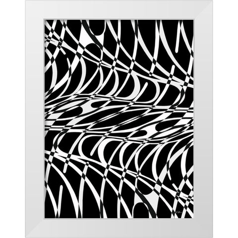 Curvature White Modern Wood Framed Art Print by Brown, Denise