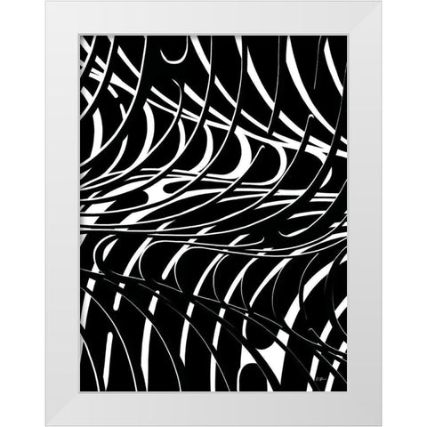Curvature 2.0 White Modern Wood Framed Art Print by Brown, Denise