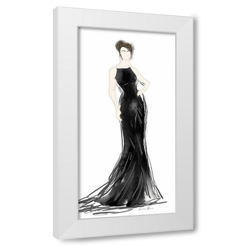 Fashion Week 2 White Modern Wood Framed Art Print by Brown, Denise