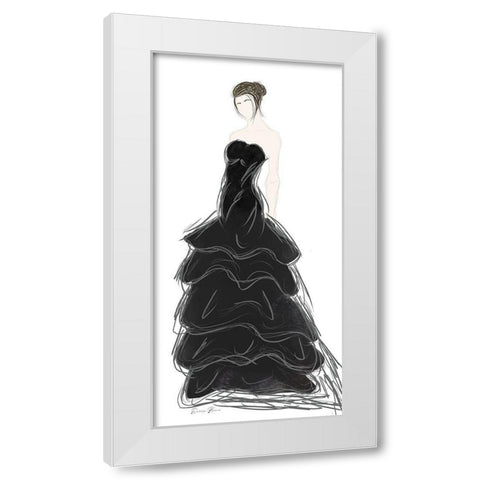 Fashion Week 2 v2 White Modern Wood Framed Art Print by Brown, Denise