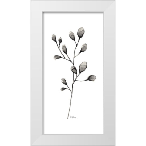Botanical Stem 2 White Modern Wood Framed Art Print by Brown, Denise
