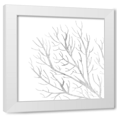 White Seaweed 1 White Modern Wood Framed Art Print by Brown, Denise
