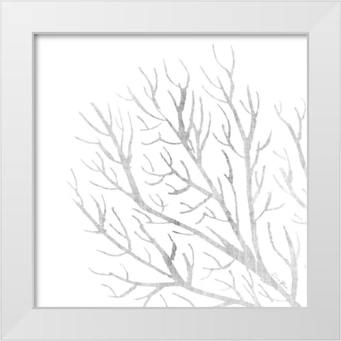 White Seaweed 1 White Modern Wood Framed Art Print by Brown, Denise