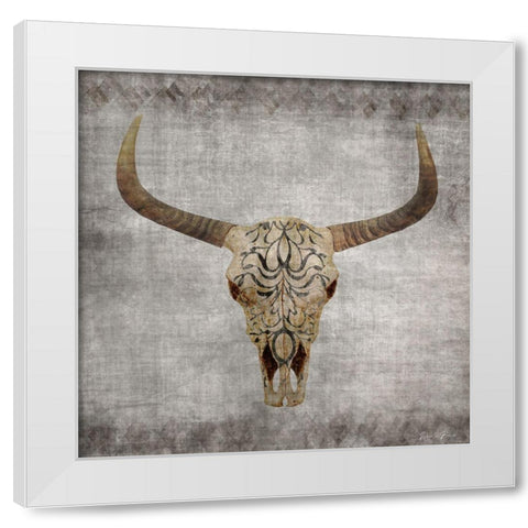 Bone Yard 1 V2 White Modern Wood Framed Art Print by Brown, Denise