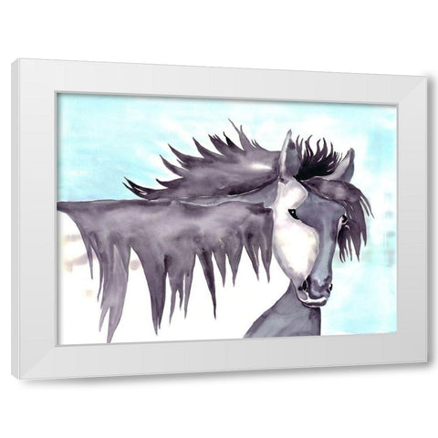 Wild and Free White Modern Wood Framed Art Print by Charest, Doris