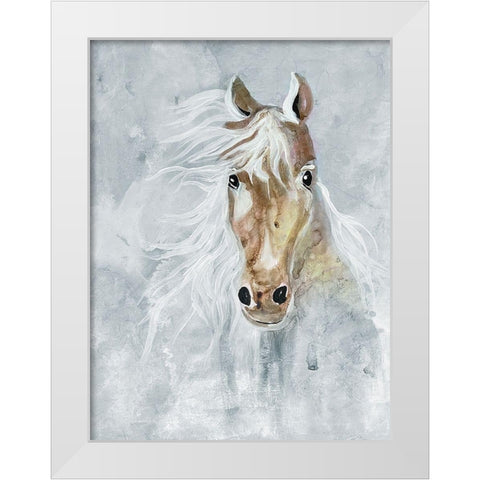 Magical Steed 2 White Modern Wood Framed Art Print by Charest, Doris