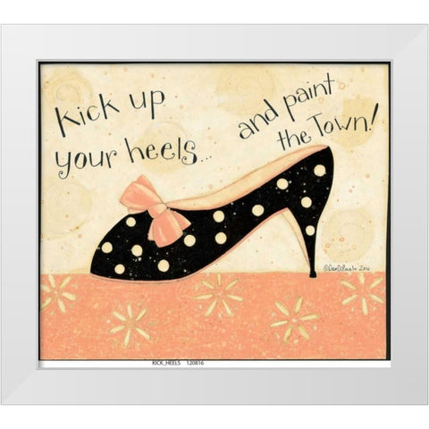 Kick Shells White Modern Wood Framed Art Print by DiPaolo, Dan