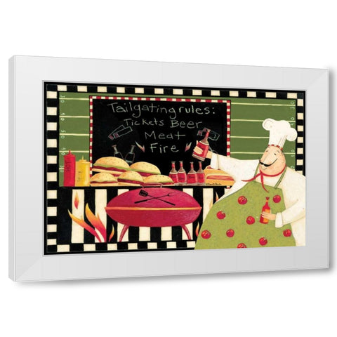 Cook Out White Modern Wood Framed Art Print by DiPaolo, Dan