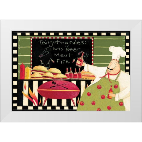 Cook Out White Modern Wood Framed Art Print by DiPaolo, Dan