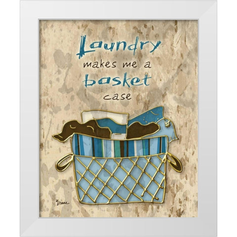 Warm Basket Case White Modern Wood Framed Art Print by Stimson, Diane