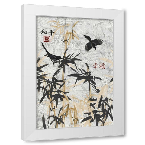 Bamboo Jungle A White Modern Wood Framed Art Print by Stimson, Diane