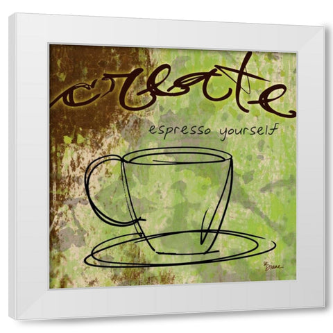 Create White Modern Wood Framed Art Print by Stimson, Diane