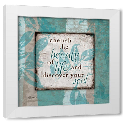 Spa Soul White Modern Wood Framed Art Print by Stimson, Diane