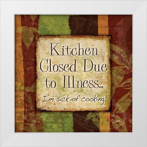 Spice Kitchen Closed White Modern Wood Framed Art Print by Stimson, Diane
