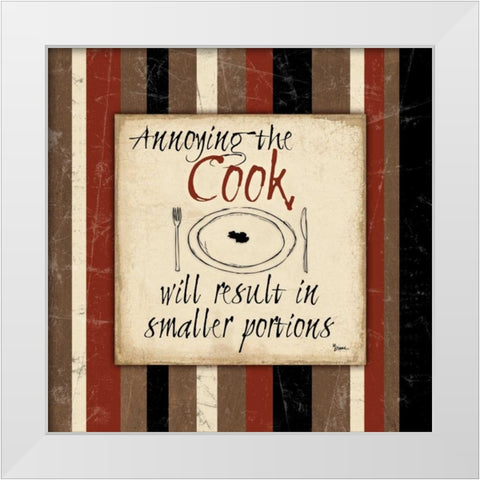 Annoy Cook White Modern Wood Framed Art Print by Stimson, Diane