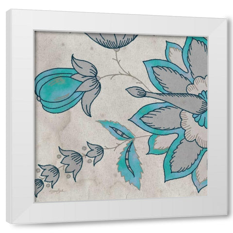 Blue Steel Y White Modern Wood Framed Art Print by Stimson, Diane
