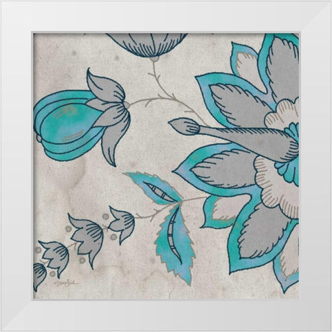 Blue Steel Y White Modern Wood Framed Art Print by Stimson, Diane