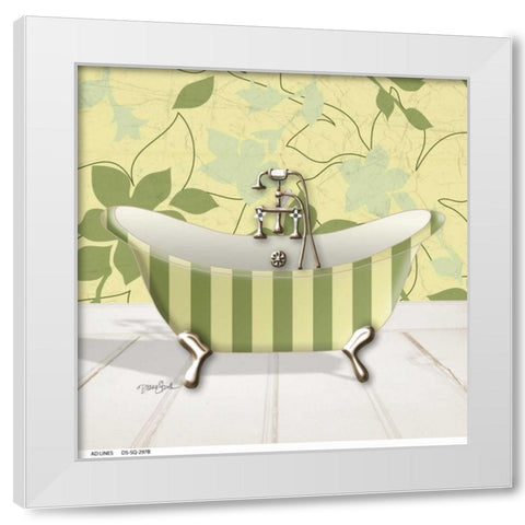 Fleur Tub 2 White Modern Wood Framed Art Print by Stimson, Diane
