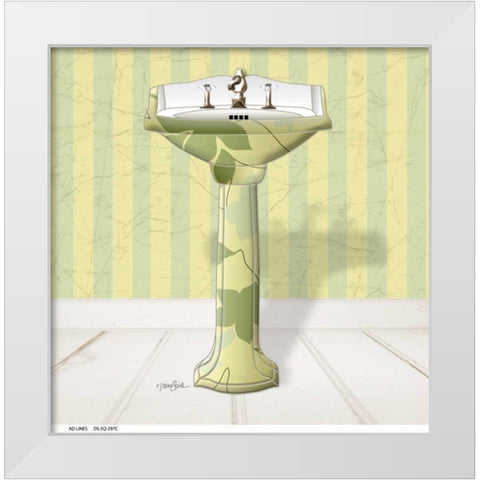 Fleur Sink 1 White Modern Wood Framed Art Print by Stimson, Diane