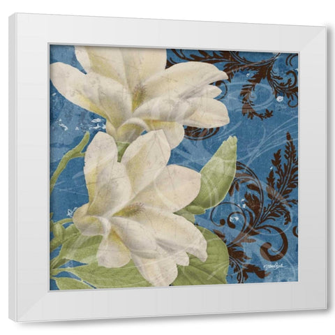 Royal Magnolia White Modern Wood Framed Art Print by Stimson, Diane