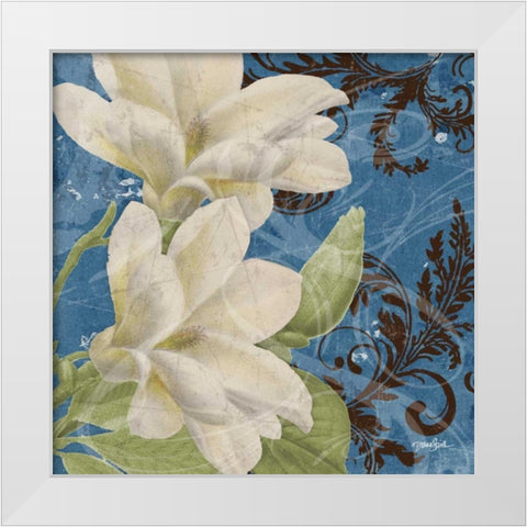 Royal Magnolia White Modern Wood Framed Art Print by Stimson, Diane