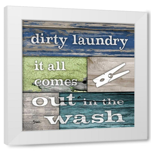 Dirty Laundry White Modern Wood Framed Art Print by Stimson, Diane