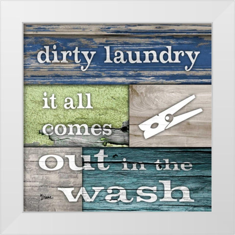 Dirty Laundry White Modern Wood Framed Art Print by Stimson, Diane