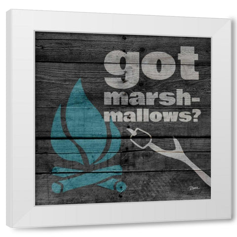 Got Marshmallows White Modern Wood Framed Art Print by Stimson, Diane