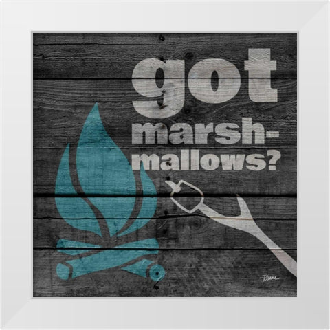 Got Marshmallows White Modern Wood Framed Art Print by Stimson, Diane