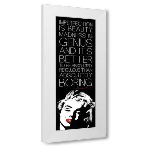 Monroe B2 White Modern Wood Framed Art Print by Rodriquez Jr, Enrique