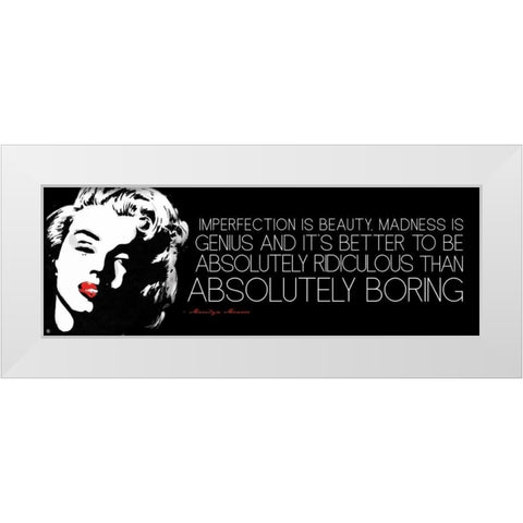 Monroe B White Modern Wood Framed Art Print by Rodriquez Jr, Enrique
