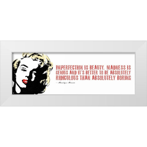 Monroe D White Modern Wood Framed Art Print by Rodriquez Jr, Enrique