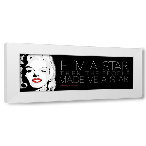 Im A Star White Modern Wood Framed Art Print by Rodriquez Jr, Enrique