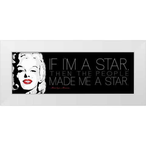 Im A Star White Modern Wood Framed Art Print by Rodriquez Jr, Enrique