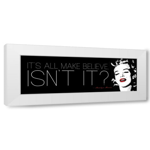 All BMake Believe White Modern Wood Framed Art Print by Rodriquez Jr, Enrique